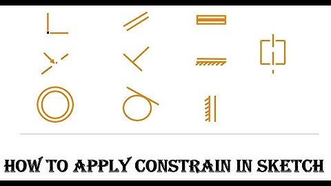 Constrain used in Inventor sketch