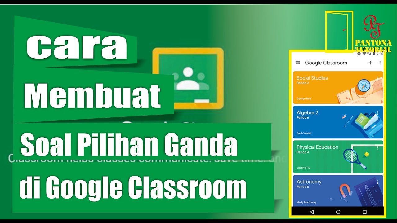 CARA MEMBUAT SOAL PILIHAN GANDA DI GOOGLE CLASSROOM - YouTube