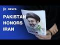 Pakistanis pay tribute to Iran's former leader Ayatollah Ali Khamenei