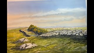 Hadrian&#39;s Wall step by step in watercolour