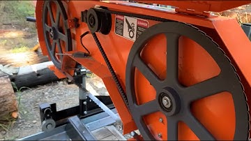 Adjusting the Tracking on a Bandsaw Mill Episode 50