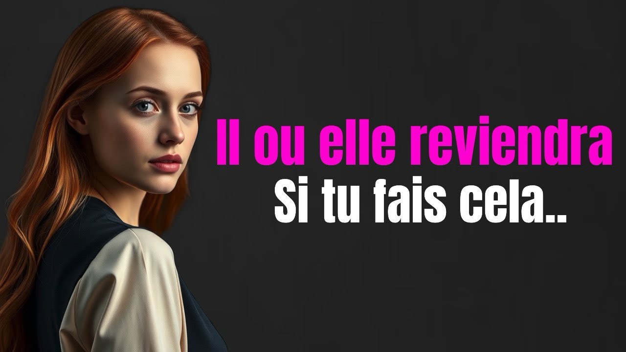 l/elle REVIENDRA SI TU FAIS CELA... Peu importe si tu as trop supplié…