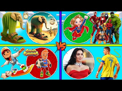 فلم ماين كرافت كوكب منطاد عائلة الابطال ضد رونالدو ضد ليريلي لاريلا ضد صب واي
