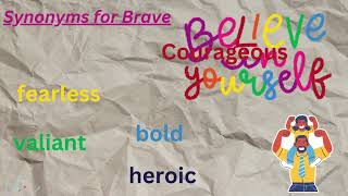 Synonyms for Brave #shorts #shortsfeed