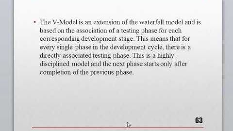 SOFTWARE ENGINEERING UNIT 1 PART 14 V -MODEL