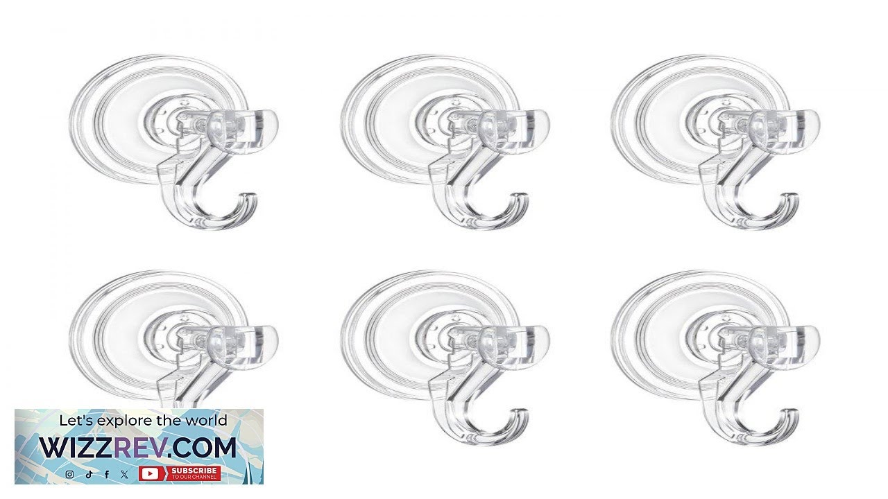 VEVOR Suction Cup Hooks 6 Pack 2.76 x 3.54 x 1.57 inch