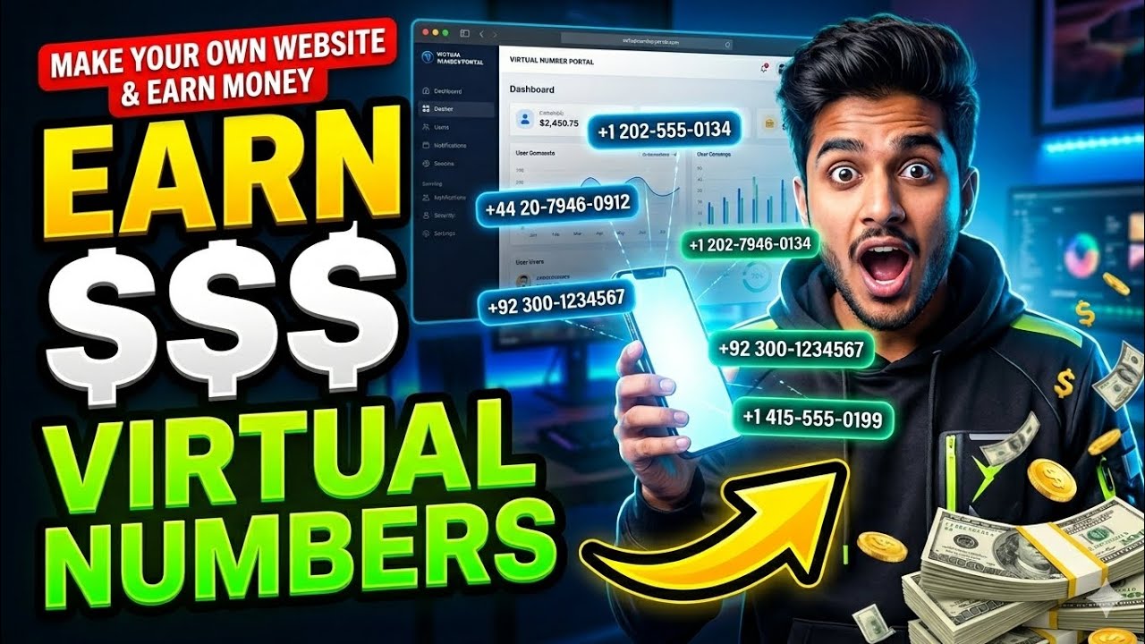 Earn Money with Virtual Numbers Website || Full Guide || Make Your ...