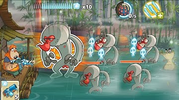 Swamp Attack 2 : Ep 2 Chapter 2 Level 86 ตัวใหม่ ลิงเจี๊ยกๆ หน้าแดง 🐒