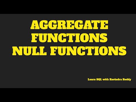 SQL_Learning_Class-17_Aggregate_Functions_Null_Functions