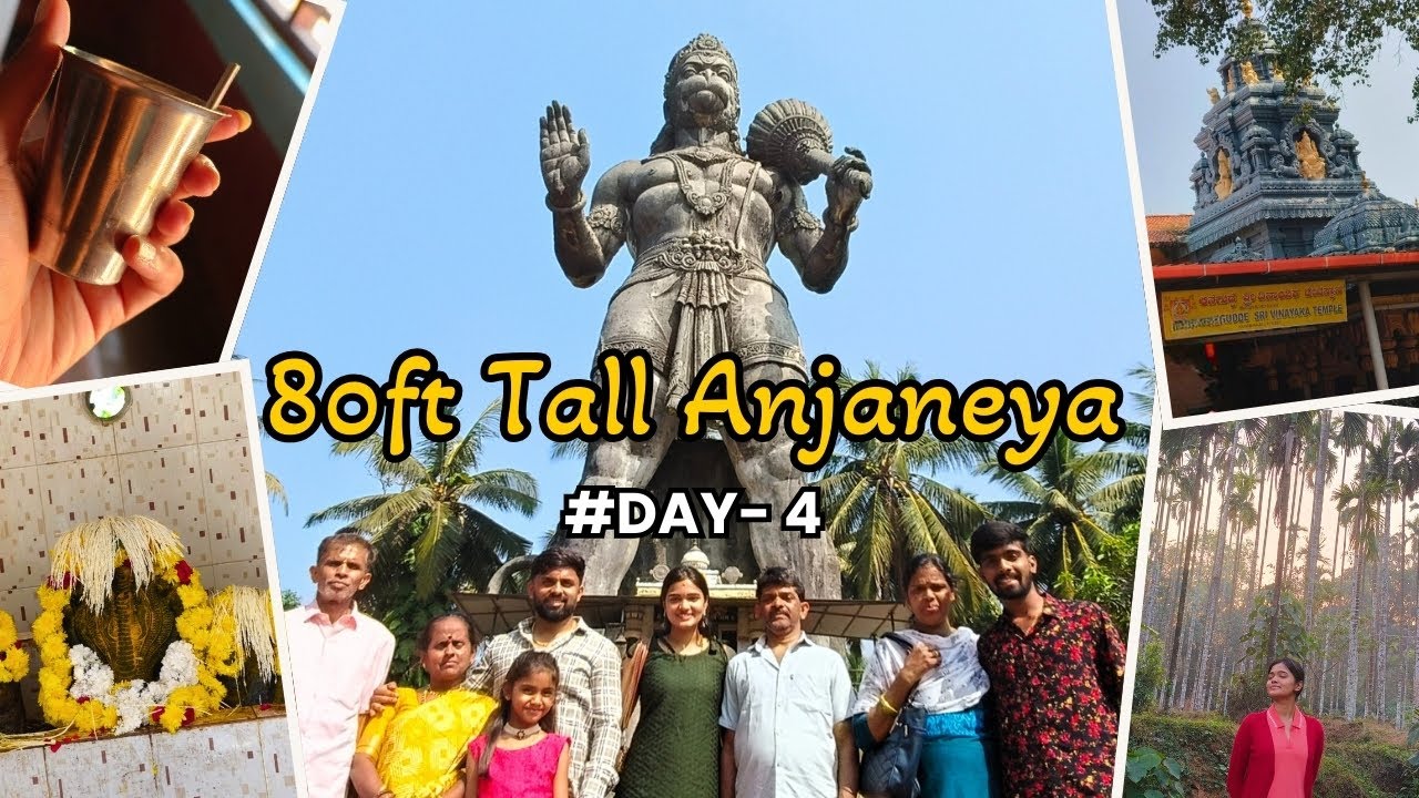 Exploring Village Life 🏡|| Stunning 80ft Hanuman Idol 🙏|| #dailyvlog #life #temple #village #love