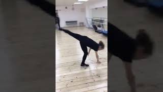 Ксения Чистякова на уроке хореографии Алексея Железнякова, часть первая