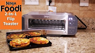 Ninja ST100 Foodi 2-in-1 Flip Toaster 2-Slice Compact Toaster Oven