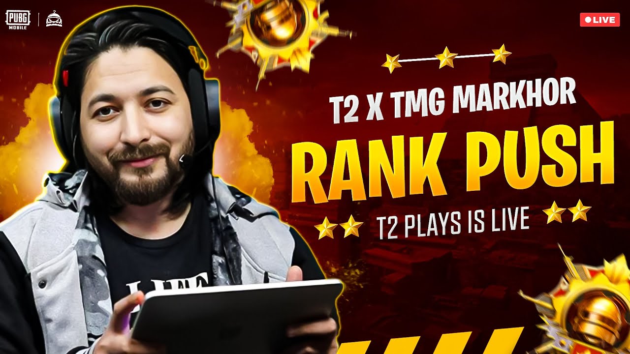RANK PUSH ON TMG MARKHOR ID | TMG T2PLAYS | PUBG MOBILE