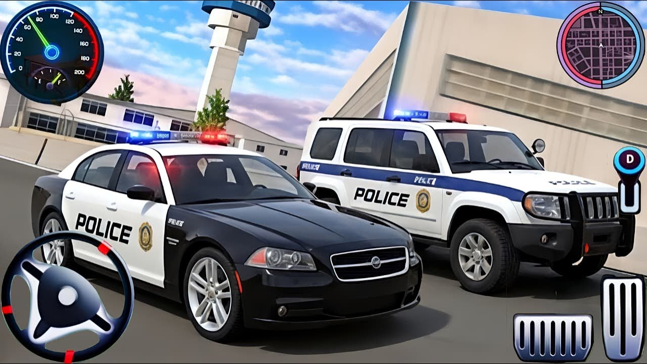 Police Car Chase Simulator 3D Game - Real Cop Cars Driving Simulator 2025 - Android GamePlay