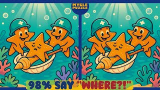 🦉🧩Starfish ER ⭐️⛑️ Spot the Difference | From Easy to Hard! | 🦉Mycle Puzzle🦉 screenshot 3