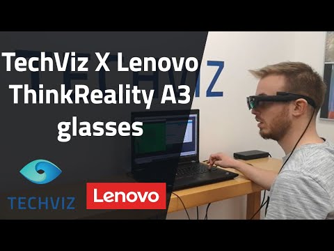 The BEST AR Glasses with the BEST AR  Software for ENGINEERS? TechViz X Lenovo ThinkReality A3