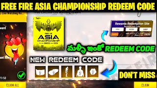 Free fire new redeem code today||New redeem code|| Free Asia redeem codes?