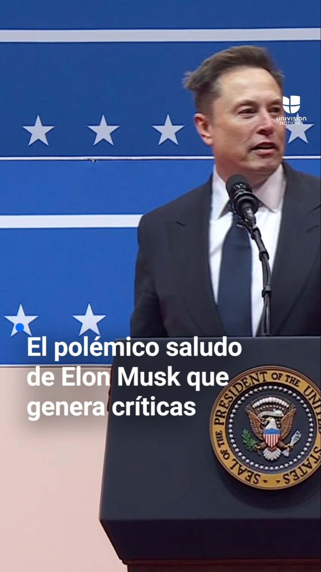 La polémica por el extraño gesto que hizo Elon Musk en un evento con simpatizantes de Trump
