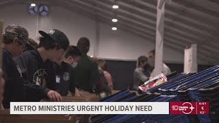 Metropolitan Ministries asking for donations in time for the holidays