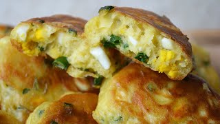 Всё Смешали И Готово!Ленивые Пирожки С Яйцом И Зеленым Луком|Quick Lazy Egg And Green Onion Patties