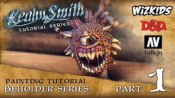 How to Paint a Wizkids Beholder - Part 1 - Prep & Basecoat