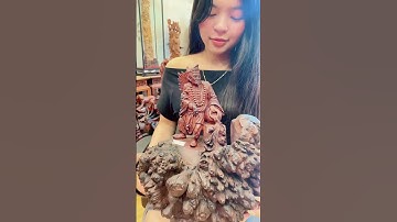 Tượng Tế Công Gỗ Nu Cẩm #tuonggodocdao
