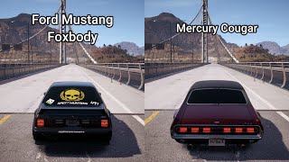 NFS Payback - Ford Mustang Foxbody vs Mercury Cougar - Drag Race