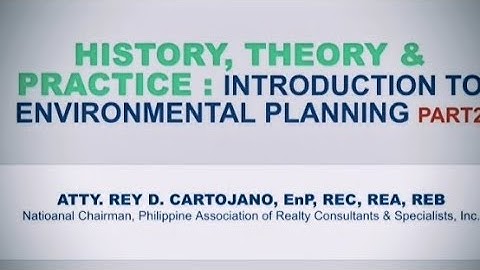 History, Theory & Practice: Introduction To Environmental Planning Part 2 #environmental #planning