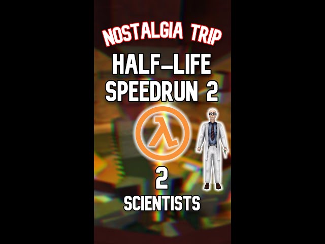 Nostalgia Trip Half-Life Speedrun 2 w/ My Bro 2 #shorts class=