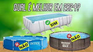 ✅Melhores PISCINAS DE ARMAÇÃO/ESTRUTURADA 2024 [não compre antes de assistir]