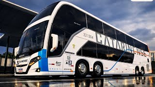 Wrapping up our trip on the Busscar Vissta Buss Double Decker Scania K440. Wrapping up our trip on the Busscar Vissta Buss Double Decker Scania K440.