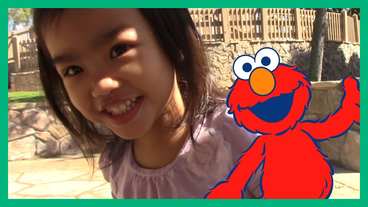 This Old Man Nursery Rhyme - Outdoor Playground Park with Ellie Belly | kid slides swings and more!