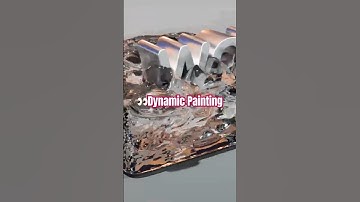 Easy 3D Logo Animation with Dynamic Paint in Blender #3DLogo #BlenderTutorial#blenderanimation