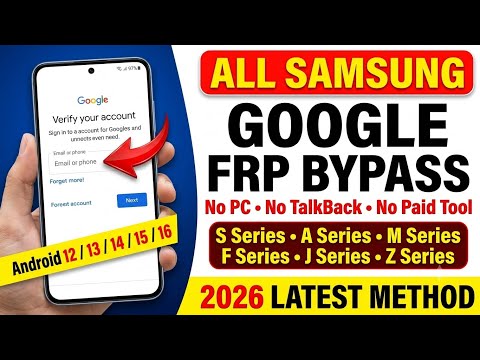 2026 New Method! All Samsung FRP Bypass | Unlock Android 12/13/14 | Remove Google Account