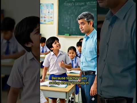 Student Logic 😂 | Leo & Lily Funny School Joke #shorts