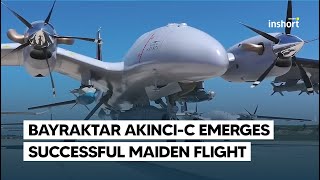 Turkiye's Bayraktar AKINCI-C Emerges: Successful Maiden Flight Achieved | InShort