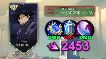 FINALLY!! NEW JULIAN ONESHOT BUILD IS HEREEE!! SUPER INSANE DAMAGE! (you must try) - MLBB