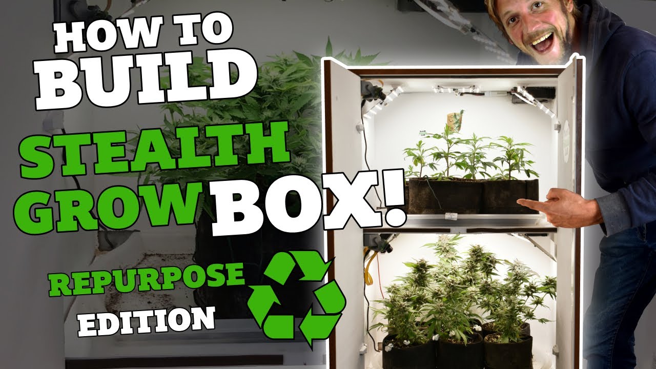 How To Build A Stealth Grow Box Repurposed Cabinet Edition You