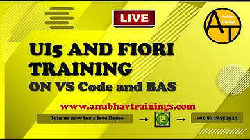 SAP Fiori Training live session telecasted on Youtube | SAP UI5 and Fiori Training on vs code tool