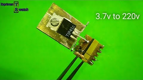 3.7v to 220v inverter circuit || mini inverter circuit