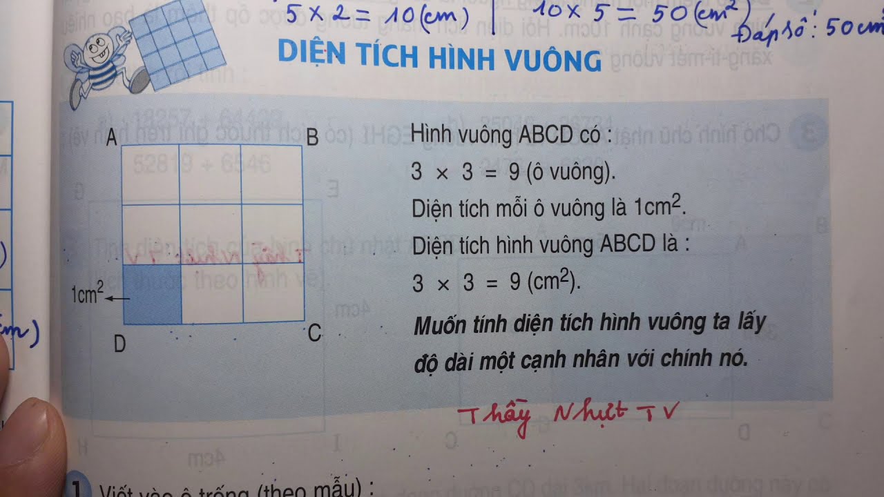 Tính Diện Tích Hình Vuông ABCD