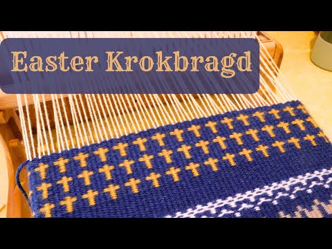 How to weave krokbragd crosses