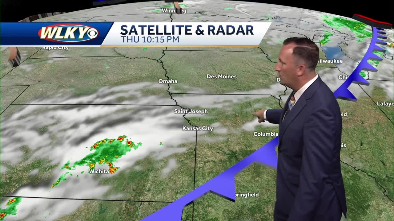 Cold front to bring chance of p.m. storms on Friday - YouTube