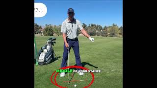 Golf Ball Position Secret  Flush Shots Every Time! #golf #pga #tpi