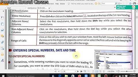 class 7th lesson 6 more on spreadsheet part 1