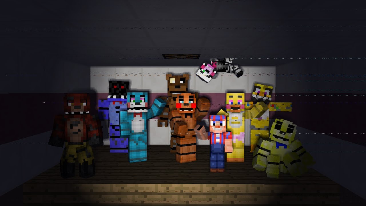 Скачай fnaf 2 deluxe. Майнкрафт 5 ночей с Фредди. FNAF Фредди майнкрафт. Аниматроникс Фредди майнкрафт. ФНАФ 5 Фредди. Майнкрафт.