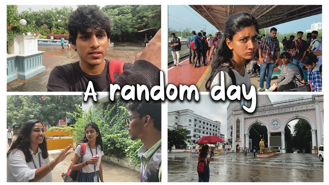 a random day at my college 🏫 SRM - YouTube