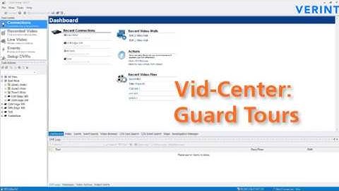 Tech Tips NVR: Vid Center Guard Tours