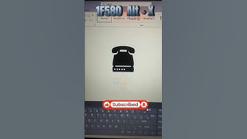 Telephone 🖀 MS Word Symbol Shortcut Key #shorts #asmr #tips #pc #telephone