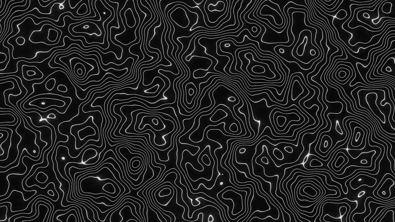 1 Hour of Dark Abstract Height Map Pattern Loop Animation | QuietQuests